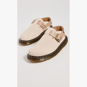 DR. MARTENS JORGE MULES PARCHMENT BEIGE 38- NIB